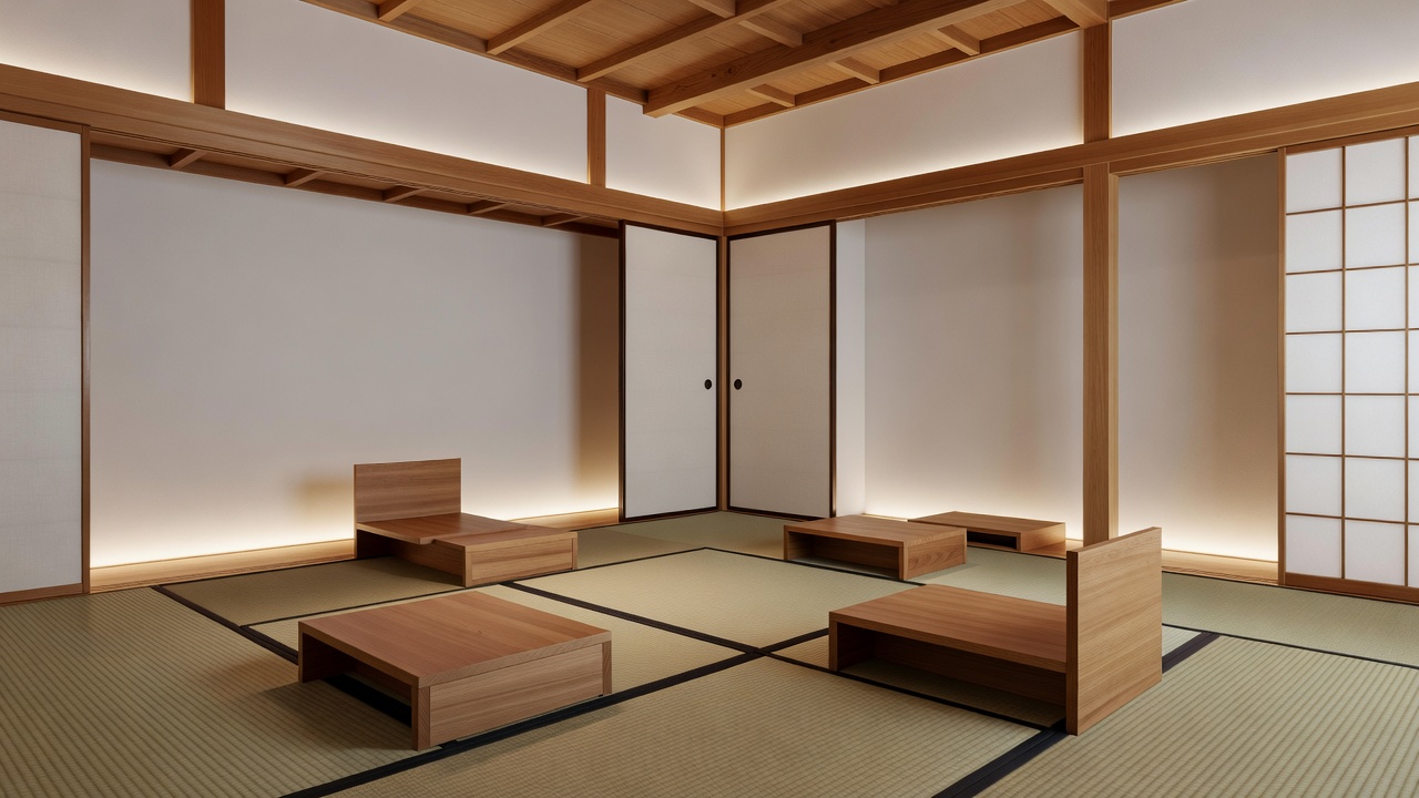 モジュラー茶室インテリア